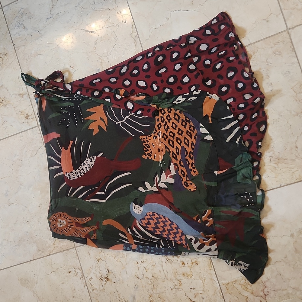 Farm Rio for Anthropologie Wrap Skirt